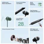 OnePlus Bullets Wireless Z2 ANC Earphones with 45dB Hybrid Bluetooth - Image 5
