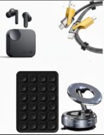 Premium 4-in-1 Tech Combo Pack – cmf Earbuds + 4-in-1 Fast Charging Cable + Suction Pad Grip + Magnetic Car Mobile Holder